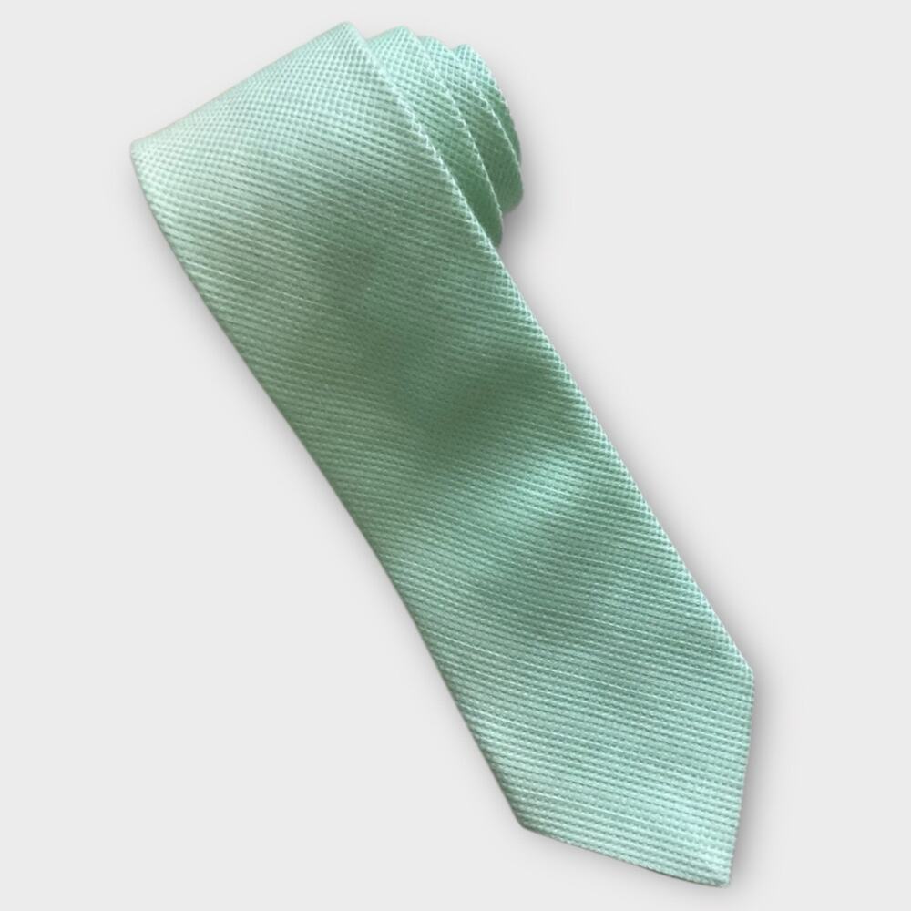 Bonobos Pastel Mint Green Cotton Silk Blend Men's Neck Tie  Handmade In The USA